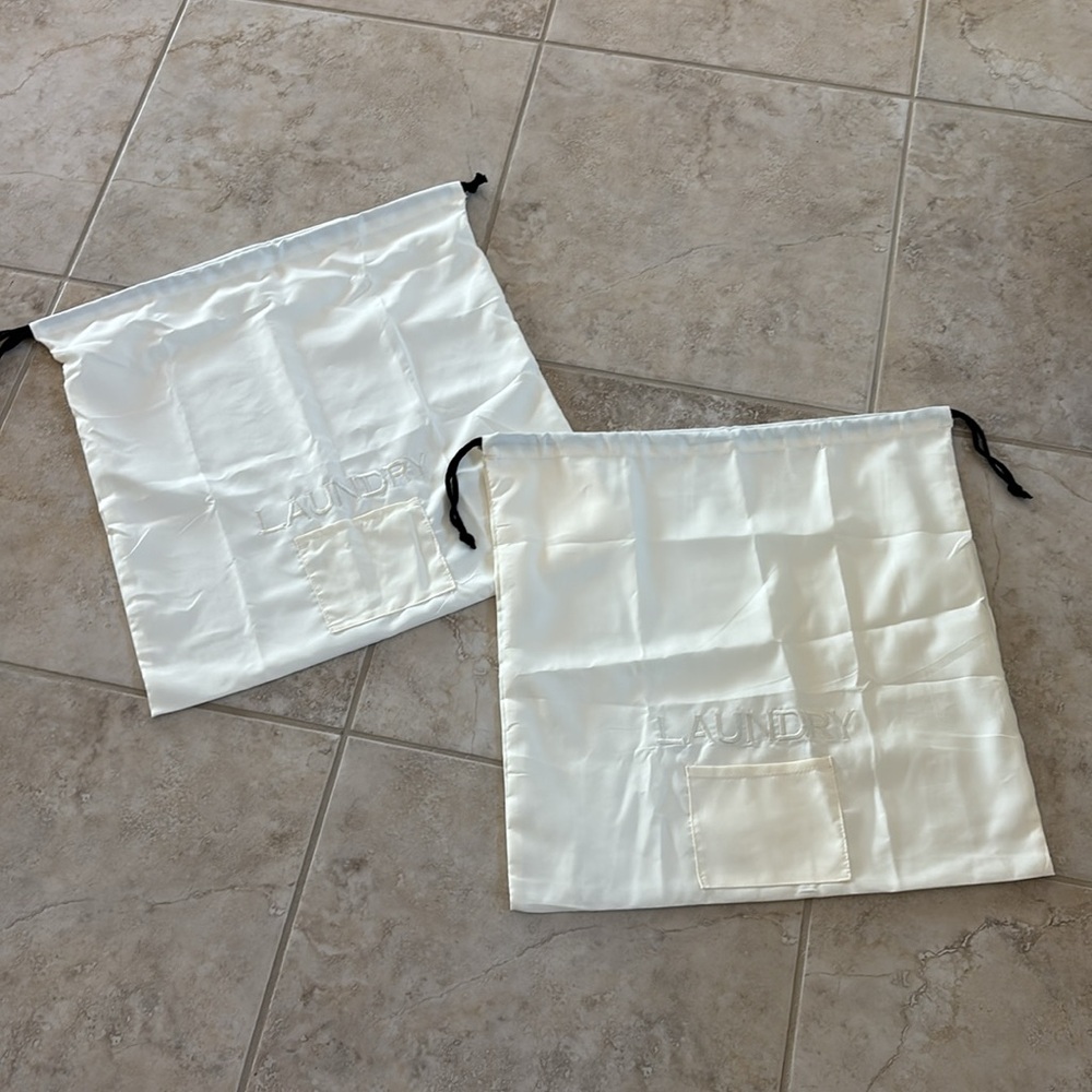Luxury hotel laundry bag drawstring